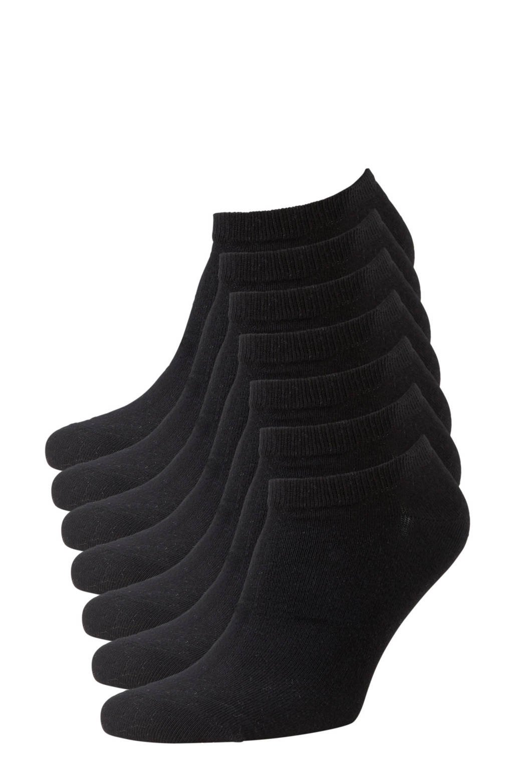 whkmp's own sneakersokken (7 paar), Zwart