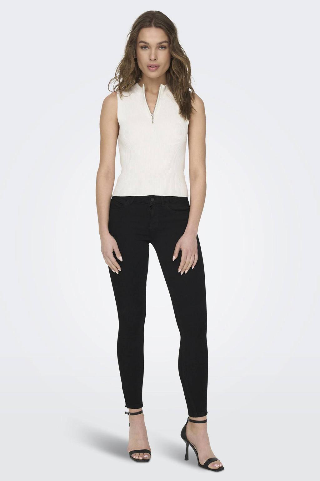 ONLY cropped skinny jeans ONLKENDELL black