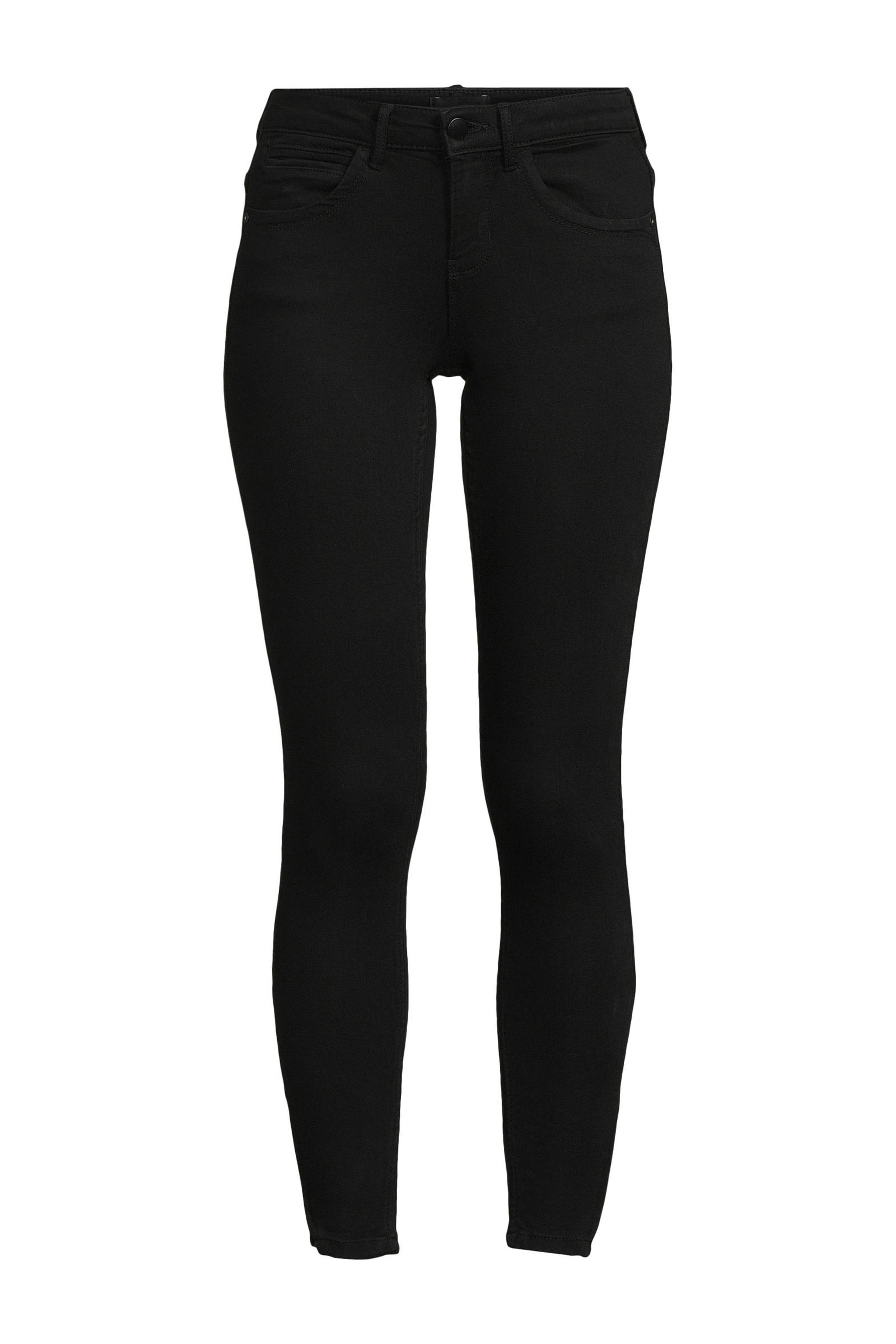 ONLY cropped skinny jeans ONLKENDELL black wehkamp