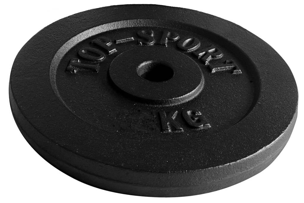 Christopeit halterschijf (20 kg), Zwart