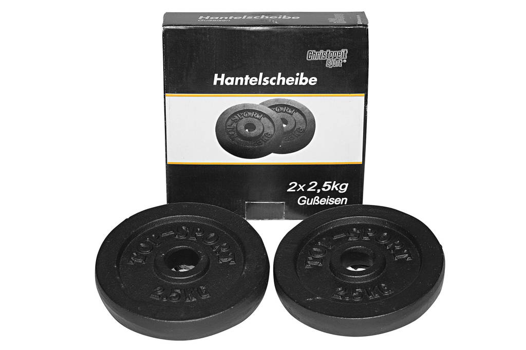 Christopeit halterschijf (2x2,5 kg)