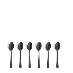 theelepels Austin zwart (set van 6) (6 pers) (18/0)