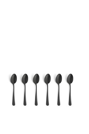 theelepels Austin zwart (set van 6) (6 pers) (18/0)
