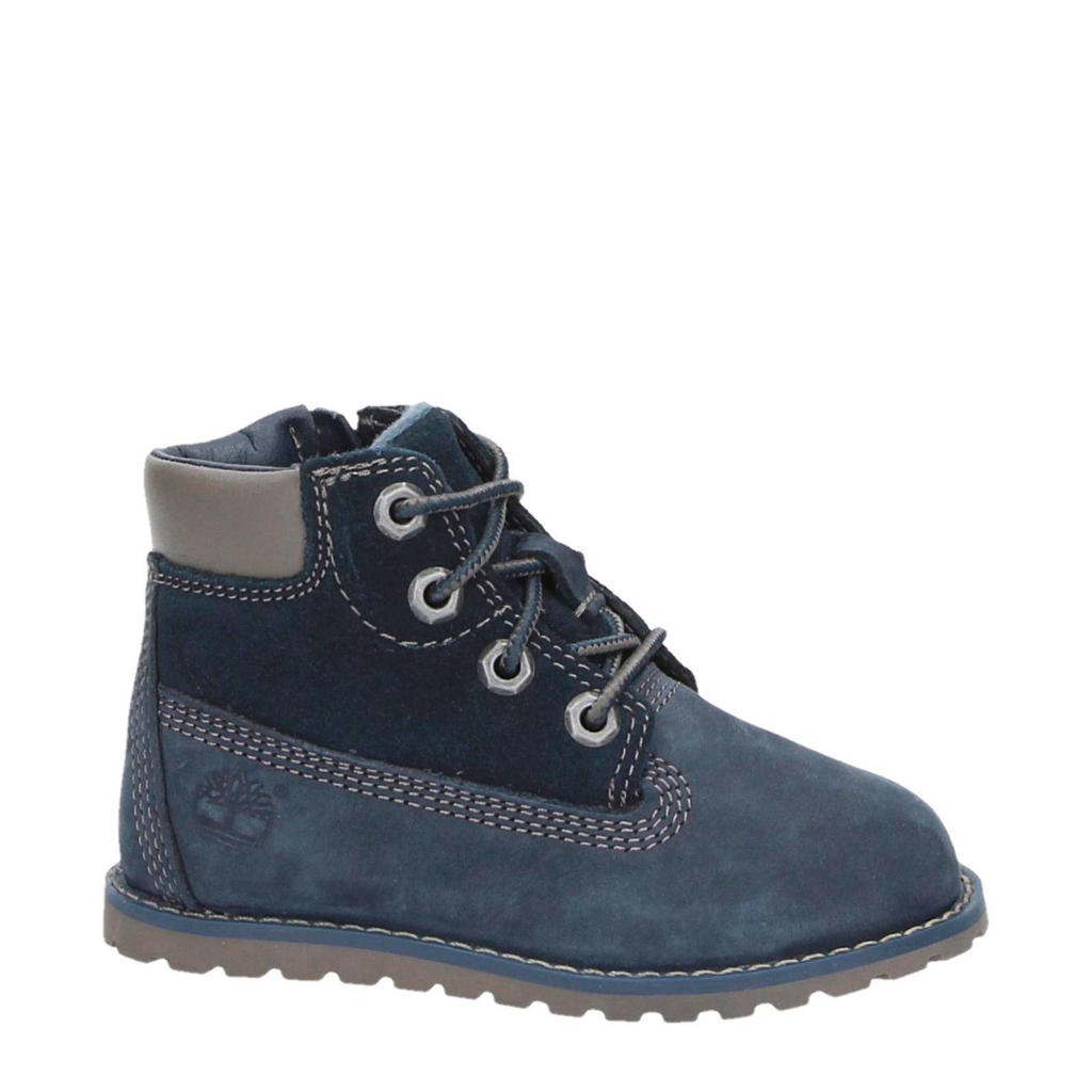 Timberland nubuck veterboots blauw