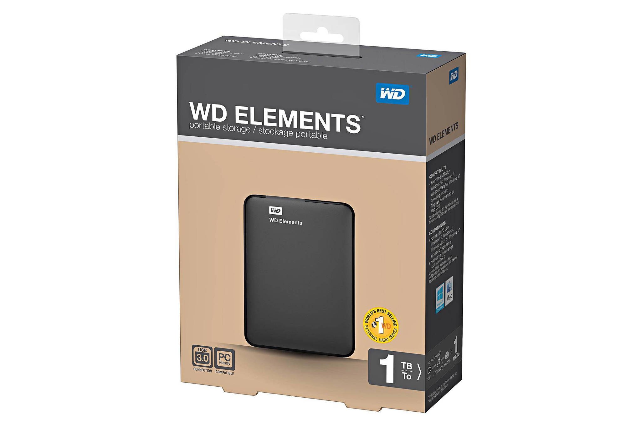 WD Elements 1TB externe harde schijf wehkamp