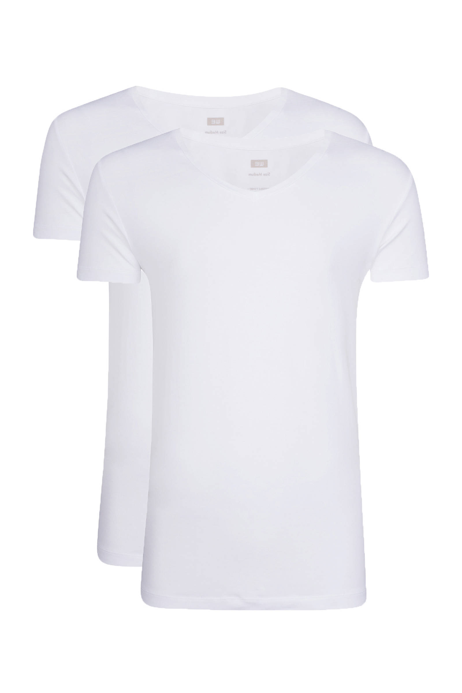 WE Fashion slim fit T shirt(set van 2 ) online kopen