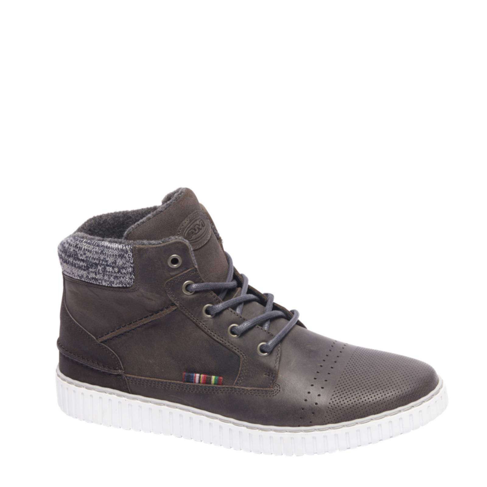 AM SHOE vanHaren Premium AM SHOE leren hoge sneakers | wehkamp