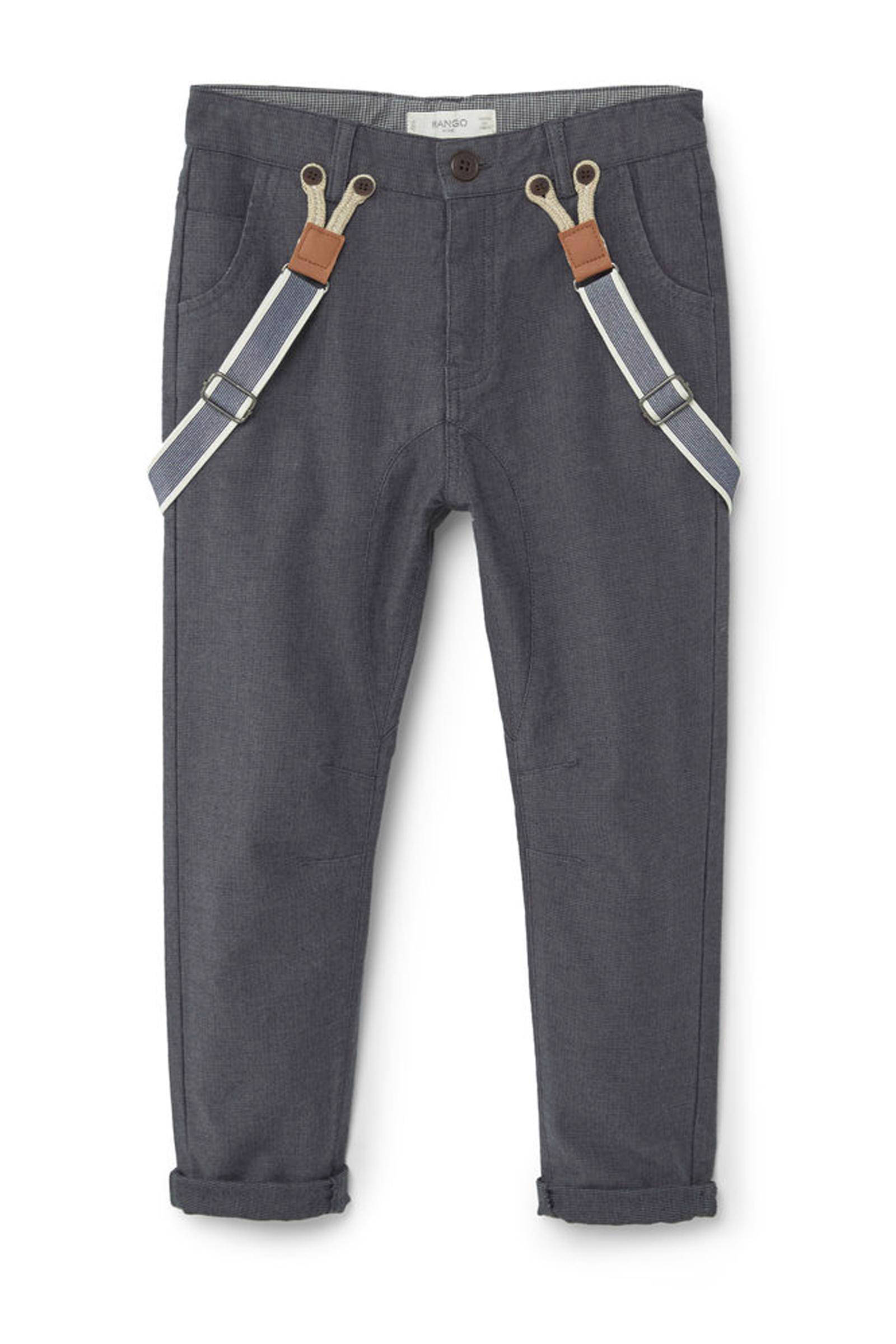 Mango Kids broek met bretels | wehkamp
