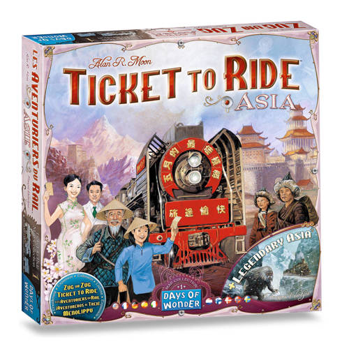 Days Of Wonder Ticket To Ride Uitbreidingsset Asia Uitbreidingsspel days of wonder kopen in de aanbieding