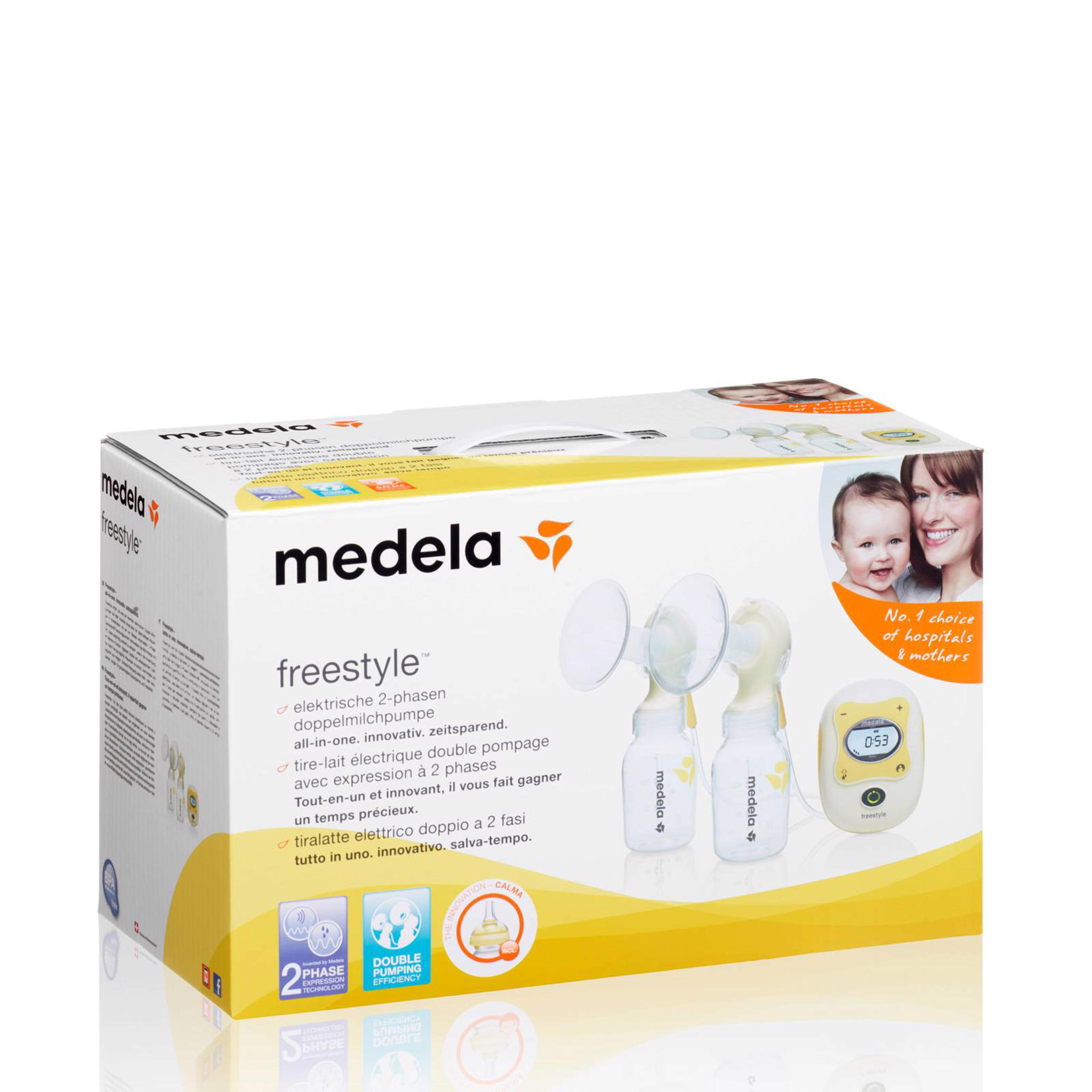 Medela Freestyle dubbele elektrische borstkolf incl. accessoire set wehkamp