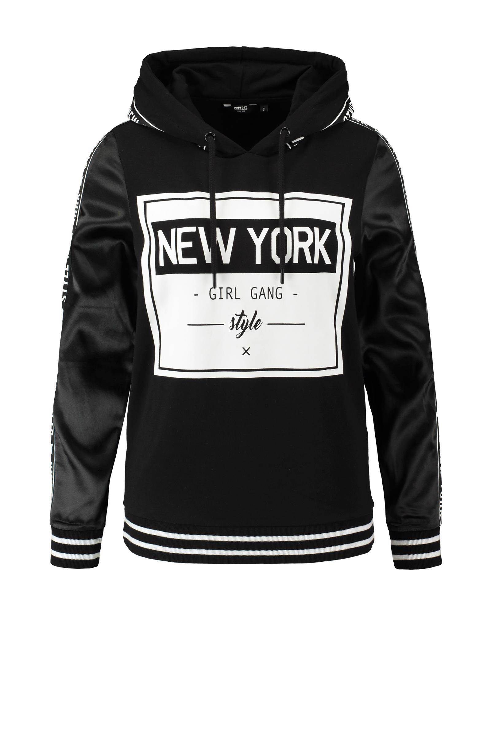 CoolCat hoodie | wehkamp CoolCat hoodie okergeel | wehkamp