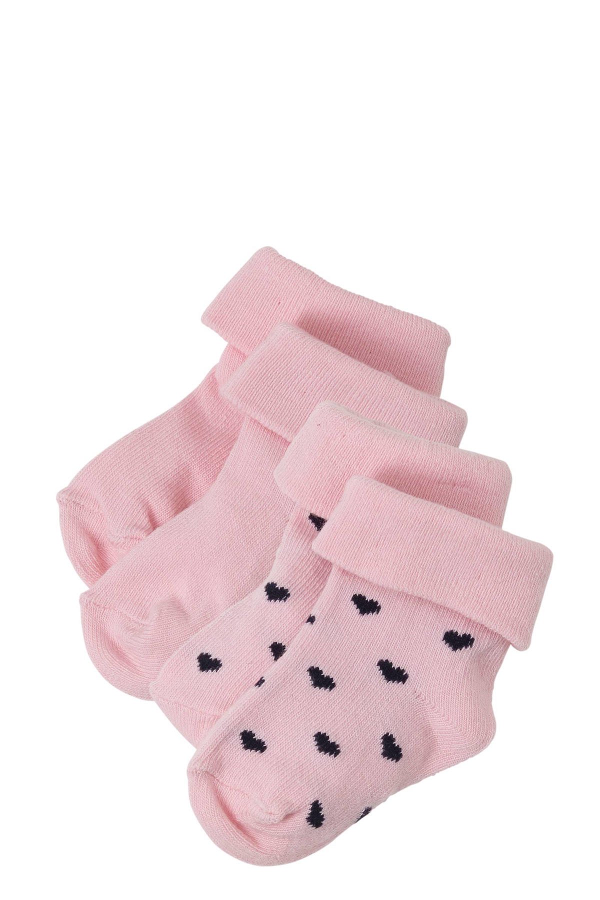 Citaat Nauwgezet Shinkan Noppies baby sokken Naples -set van 2 roze | wehkamp