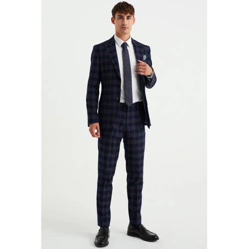 WE Fashion stropdas donkerblauw afbeelding