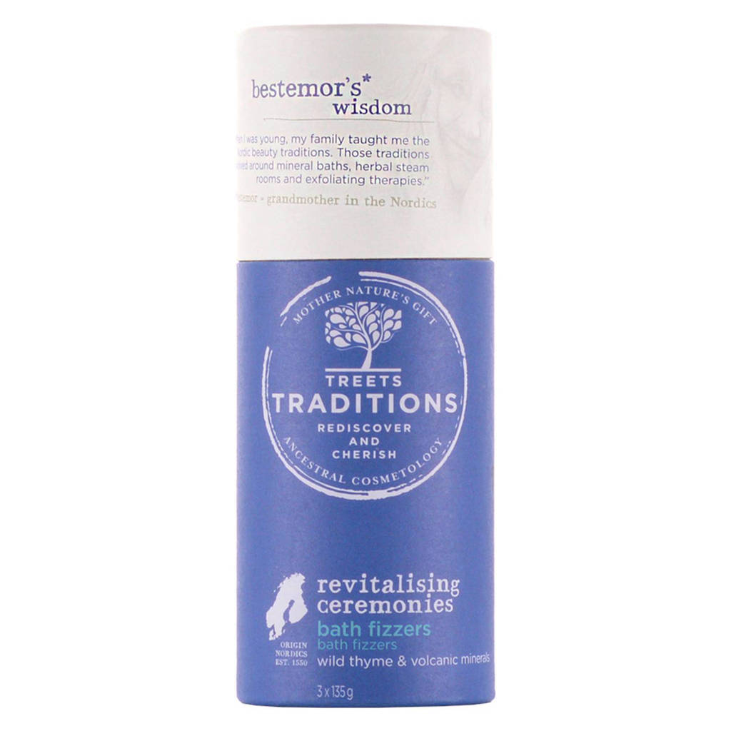 Treets Revitalising ceremonies Bath Fizzers - 3 x 135 gram