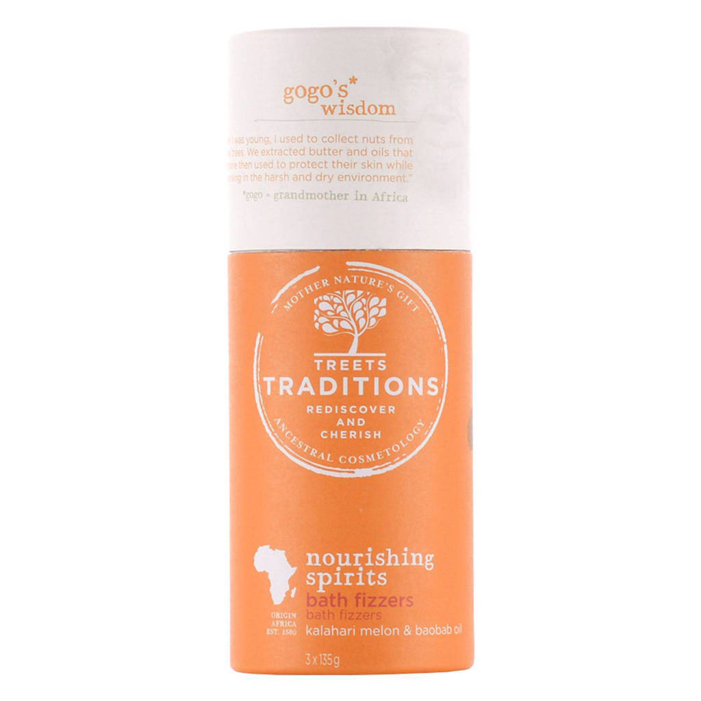 Treets Nourishing Spirits Bath Fizzers - 3 x 135 gram
