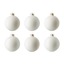 Glazen kerstballen (Ø 8cm) (set van 6)