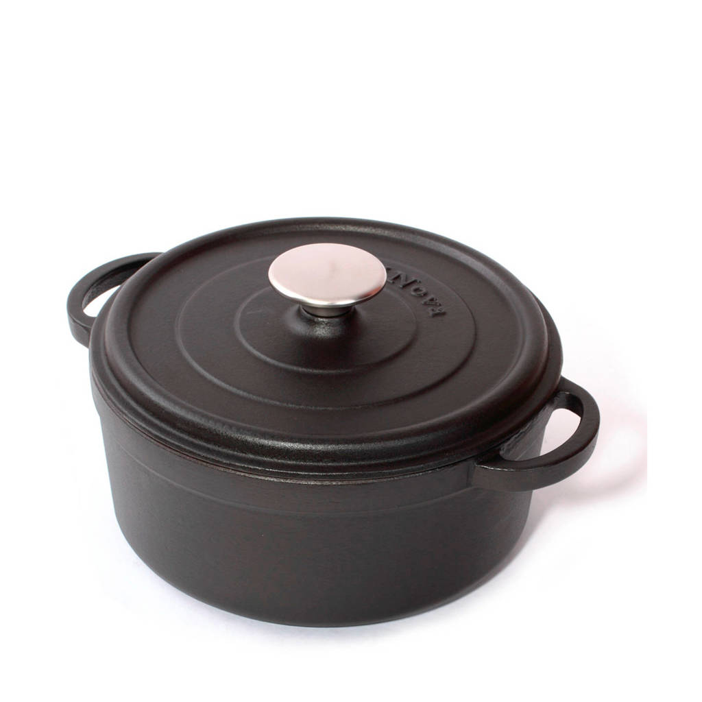 Cuisinova 24 cm gietijzeren braadpan, Zwart