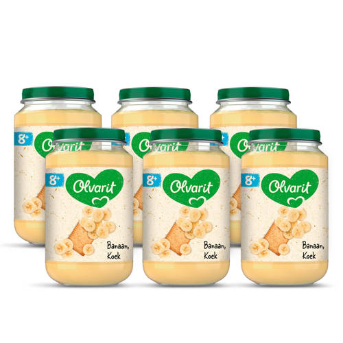 Olvarit Babyvoeding Banaan Koek 8 Mnd 6 X 200 Gram olvarit kopen in de aanbieding Olvarit Babyvoeding Banaan Koek 8 Mnd 6 X 200 Gram olvarit kopen in de aanbieding