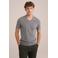 WE Fashion slim fit T-shirt grijs