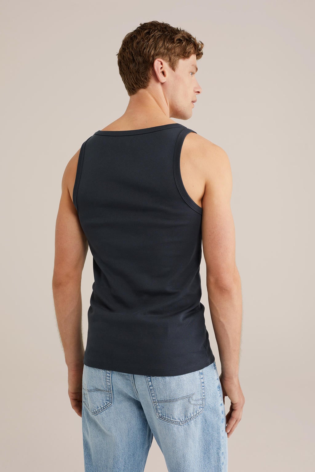 WE Fundamentals hemd donkerblauw