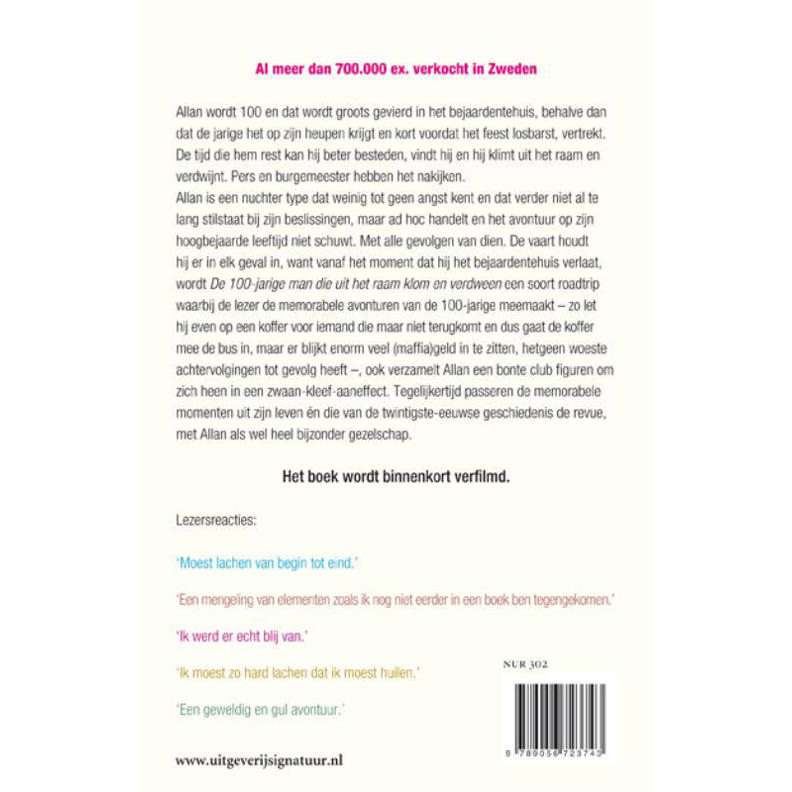 Jonas Jonasson De 100jarige man die uit het raam klom en verdween