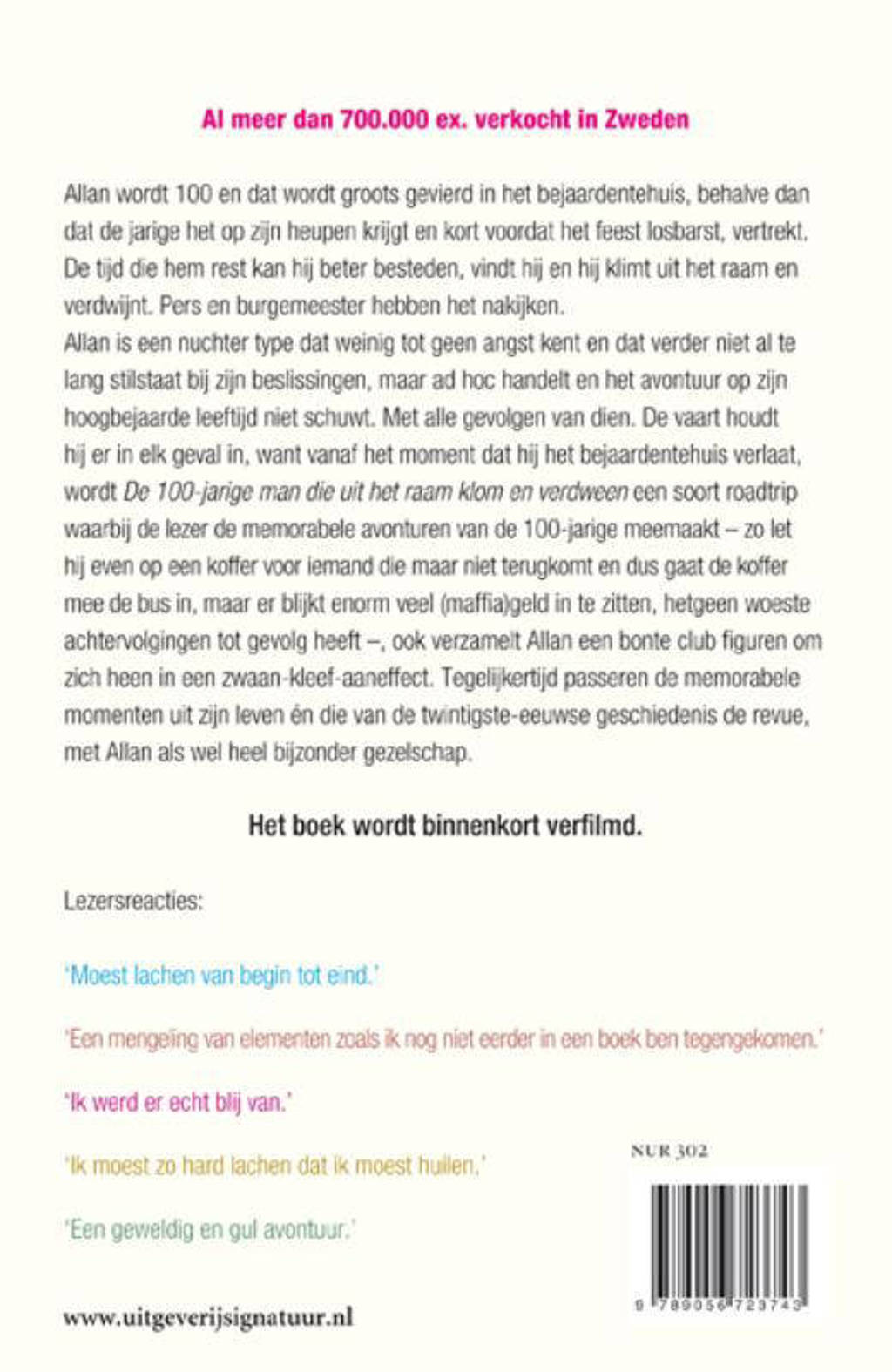 Jonas Jonasson De 100jarige man die uit het raam klom en verdween