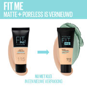 thumbnail: Maybelline New York Fit me Matte + Poreless liquid foundation - 115 Ivory