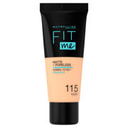 thumbnail: Maybelline New York Fit me Matte + Poreless liquid foundation - 115 Ivory