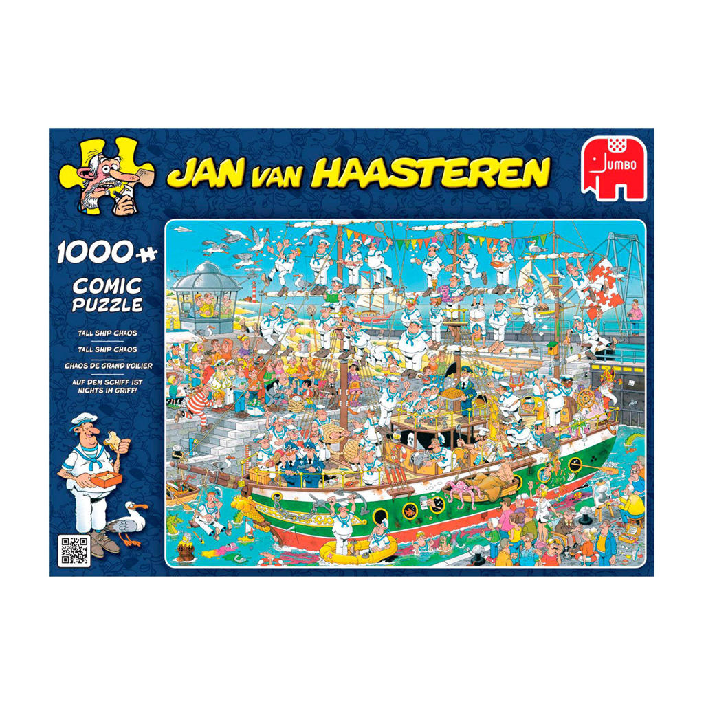 Jan van Haasteren Tall ship chaos legpuzzel 1000 stukjes