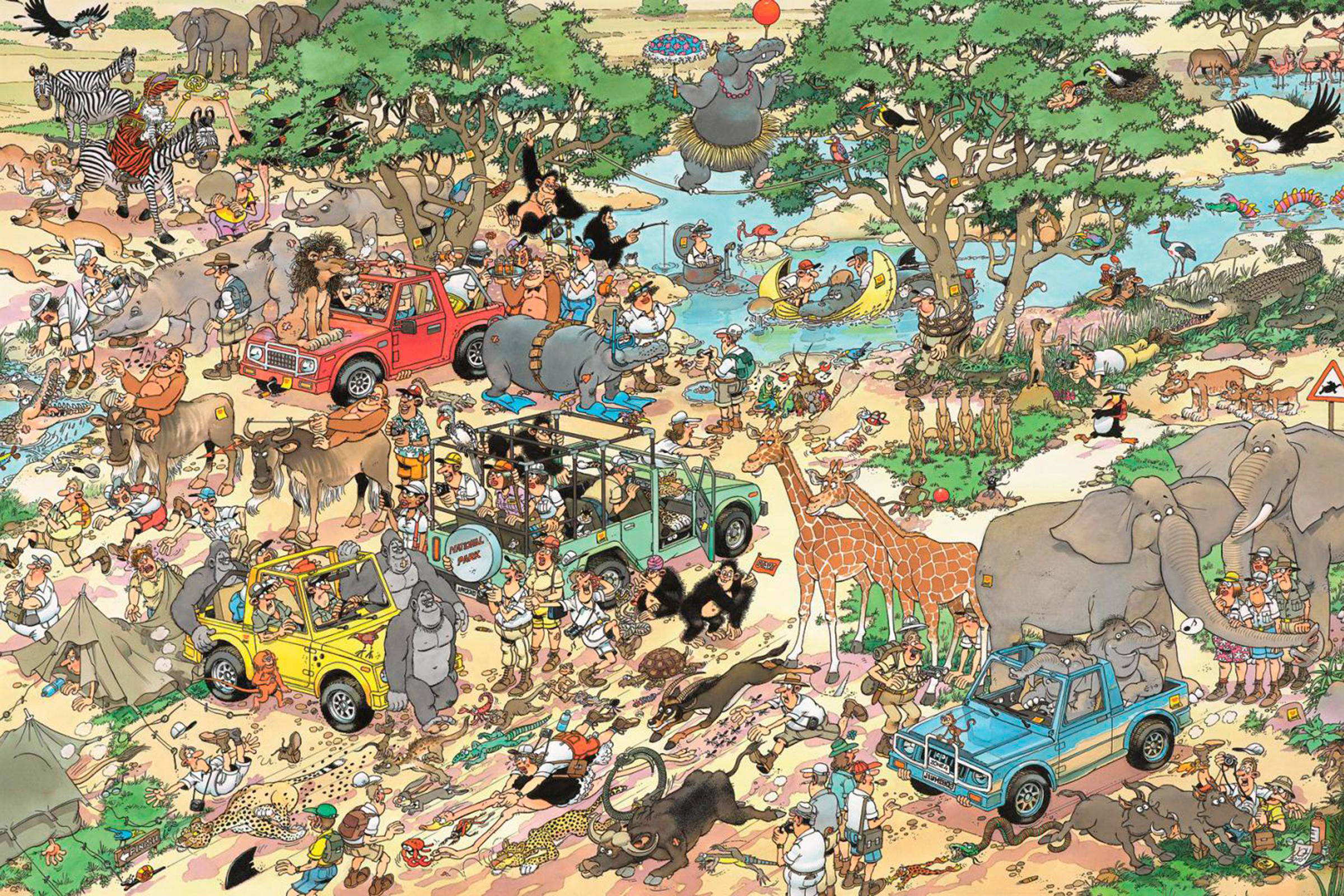 Jan van Haasteren Safari legpuzzel 1500 stukjes wehkamp
