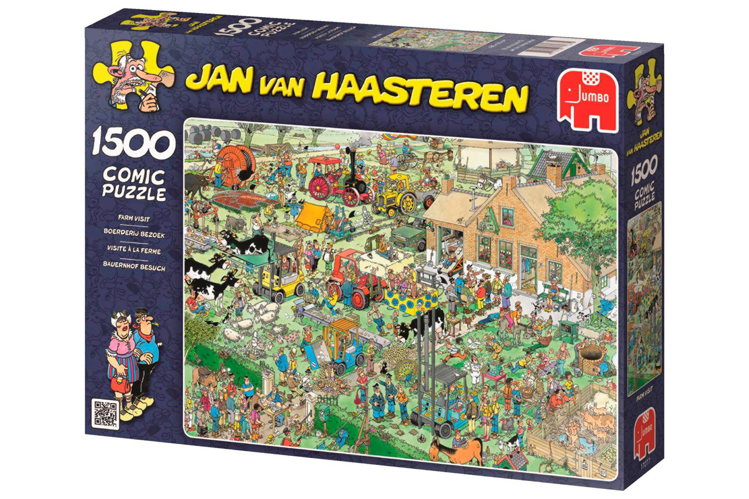 Jan van Haasteren Boerderij bezoek legpuzzel 1500 stukjes | wehkamp