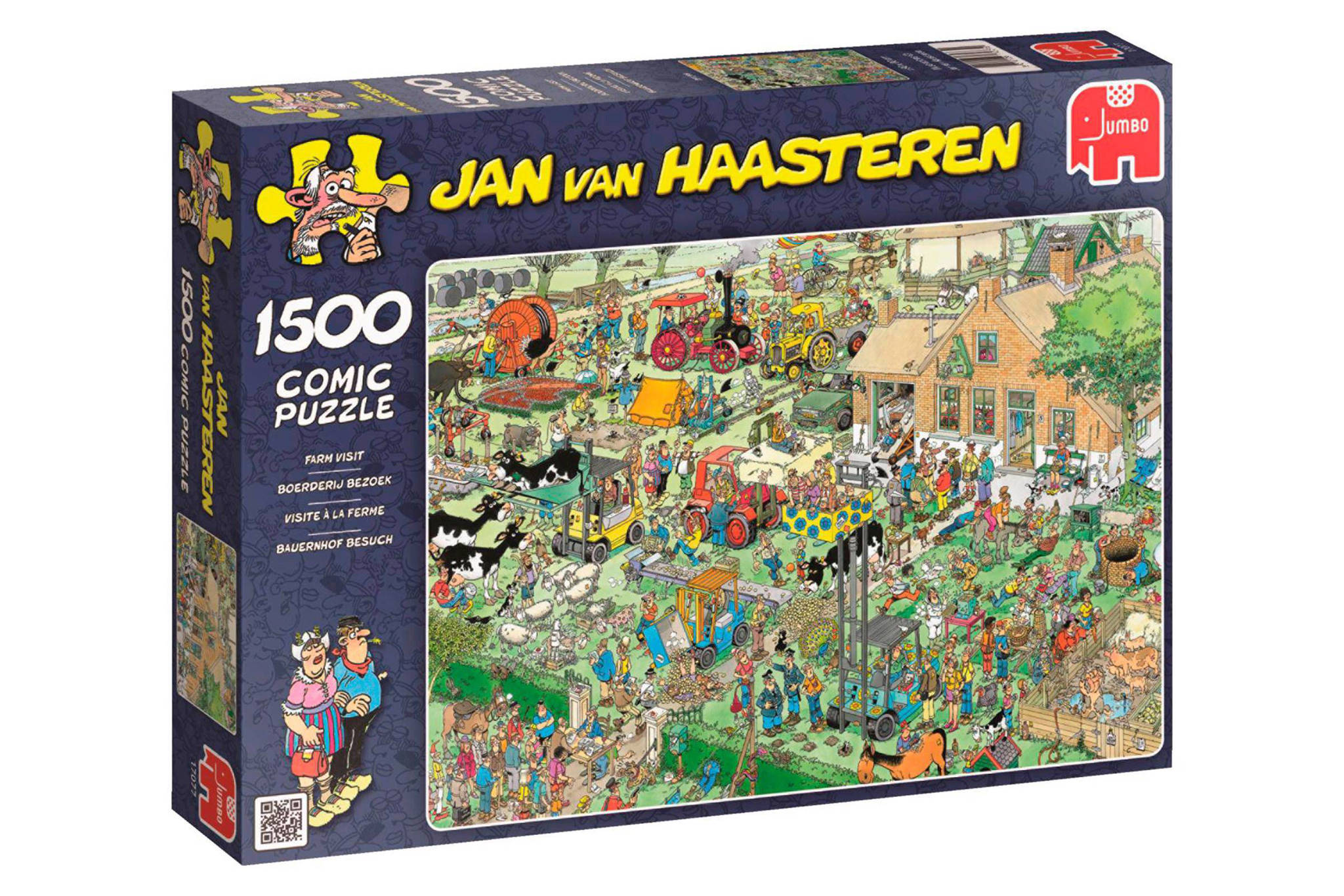 Jan van Haasteren Boerderij bezoek legpuzzel 1500 stukjes | wehkamp