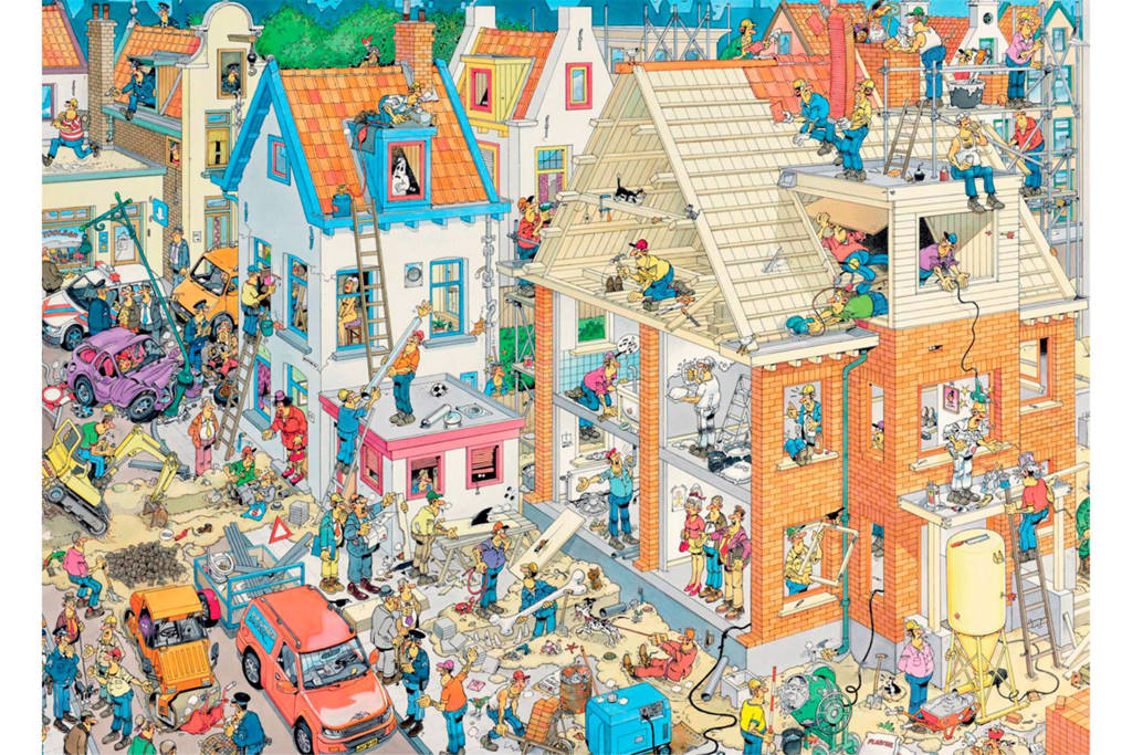 Jan van Haasteren De bouwplaats legpuzzel 1500 stukjes | wehkamp