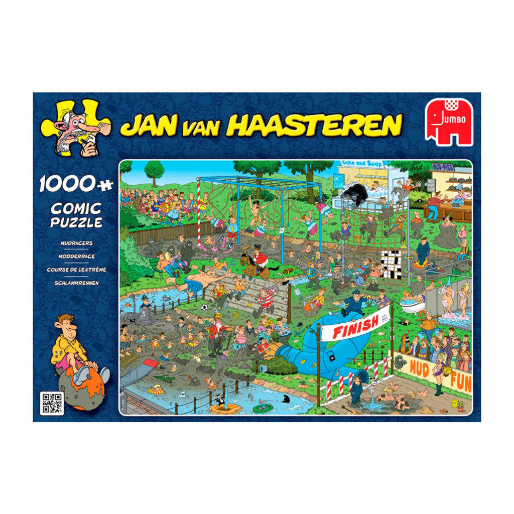 Jan van Haasteren Modderrace legpuzzel 1000 stukjes