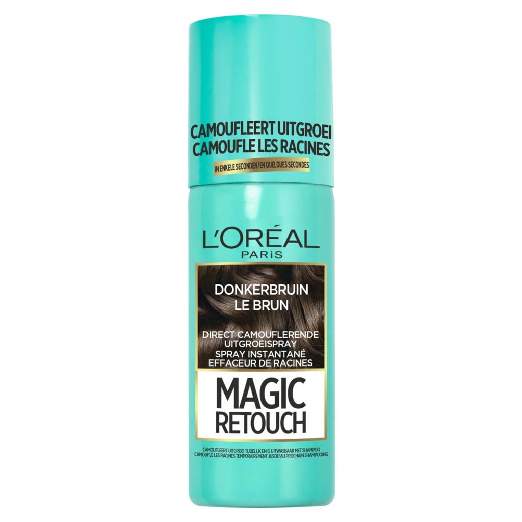 L'Oréal Paris Magic Retouch Camouflerende uitgroeispray - Donkerbruin