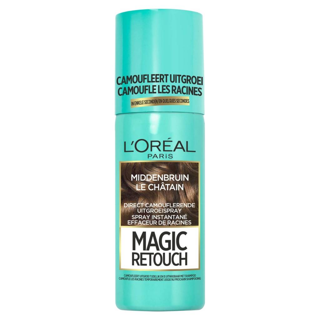 L'Oréal Paris Magic Retouch Camouflerende uitgroeispray - Middenbruin