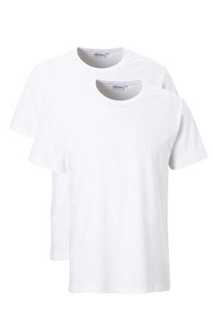 +size basic ondershirt (set van 2) wit