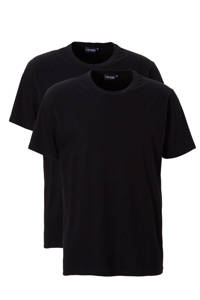Ceceba +size basic ondershirt (set van 2) zwart