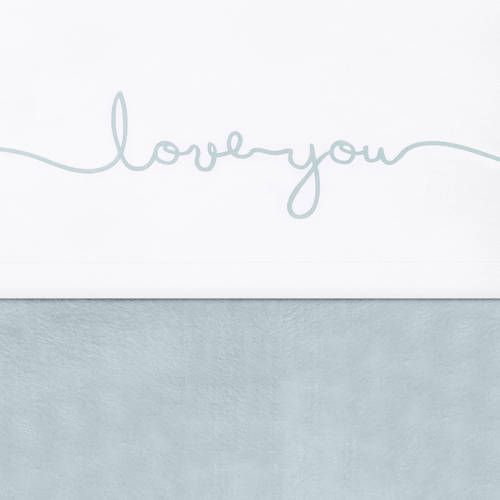 Jollein Laken 75X100Cm Love You Stone Green jollein kopen in de aanbieding