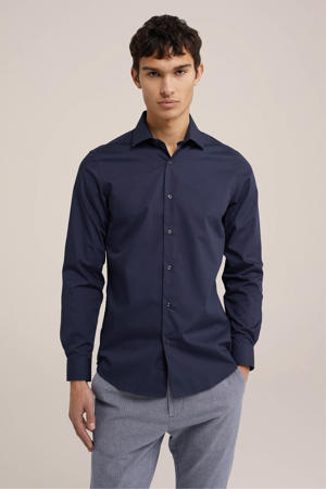overhemd donkerblauw