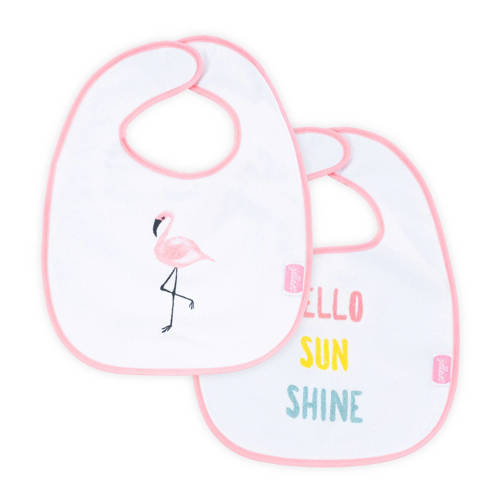 Jollein Slab Waterproof Klittenband Flamingo 2 Pack jollein kopen in de aanbieding Jollein Slab Waterproof Klittenband Flamingo 2 Pack jollein kopen in de aanbieding