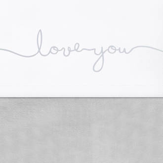 laken 120x150cm Love you grey