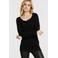 VERO MODA longsleeve VMMAXI van katoen zwart