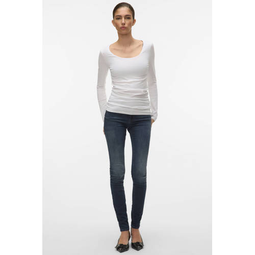 VERO MODA longsleeve VMMAXI van katoen wit afbeelding