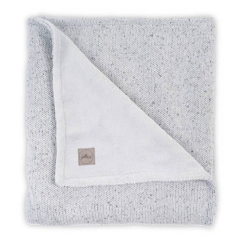 Jollein Ledikantdeken 100X150Cm Confetti Knit Greyteddy jollein kopen in de aanbieding