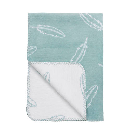 Meyco Feathers Wiegdeken 75X100 Cm Stone Green meyco kopen in de aanbieding Meyco Feathers Wiegdeken 75X100 Cm Stone Green meyco kopen in de aanbieding