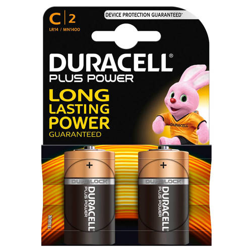 hospita Respectvol Direct Aanbieding: Duracell C Plus Power Alkaline Batterijen 2 Pack | Duracell met  korting
