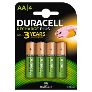 AA plus oplaadbare batterijen 4 stuks