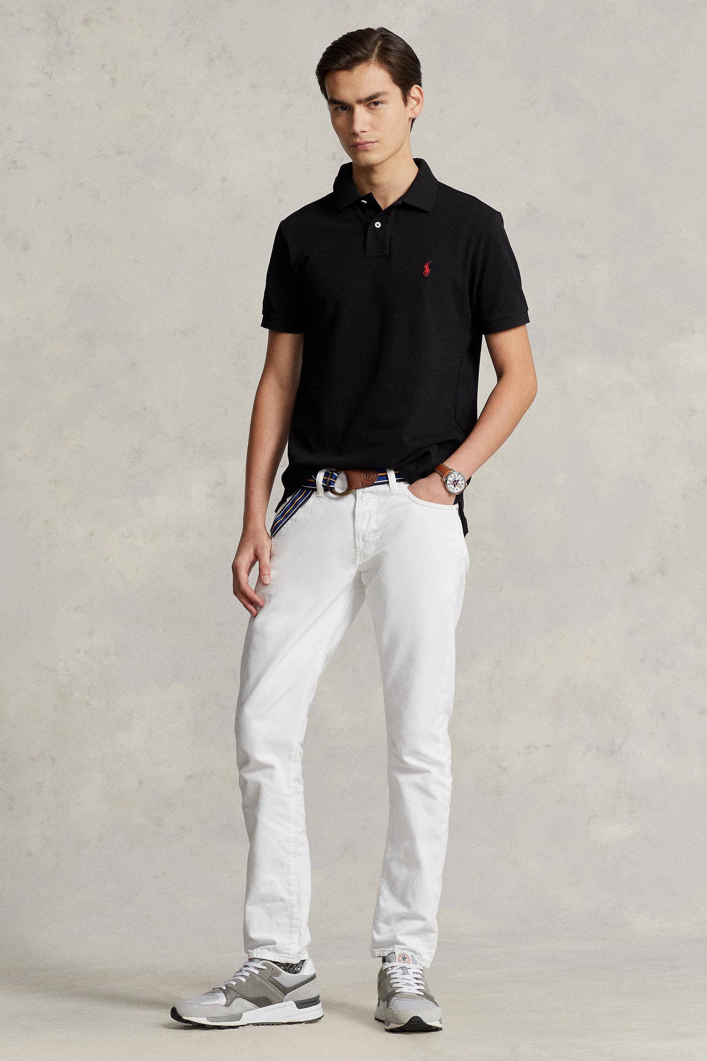 Zwarte polo cheap heren slim fit