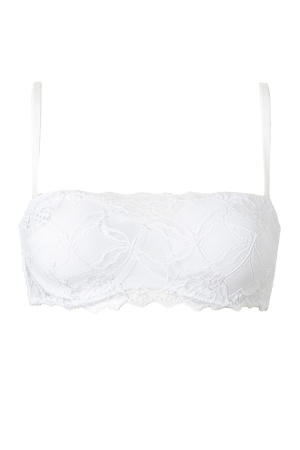 voorgevormde strapless beugelbh Anna wit